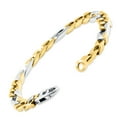 thumbnail image 2 of Pompeii Men's Designer Figaro Link 14k Gold (37gram) or Platinum (60gram) 8mm Bracelet, 2 of 3