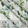 thumbnail image 3 of Light Green Leaf Round Tablecloth - Leaves Print Table Cloths 60 Inch Botanical Foliage Table Cover Decorative for Picnic Party Holiday Home, 3 of 7