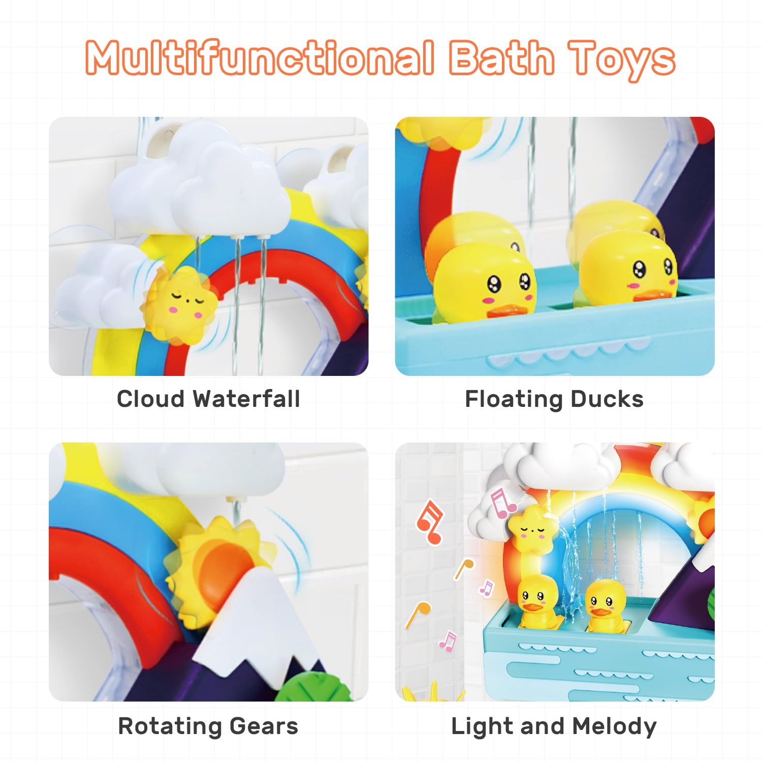 8 Packs Light-up Bath Toys-joyin