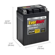 EverStart Platinum AGM PowerSport Battery, Group Size TX14AH 12 Volt, 220 CCA