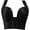 Black, variant on Womens Bras Front Closure Wide Strap Longline Full Coverage Push Up Bra Push Up Bras for Women