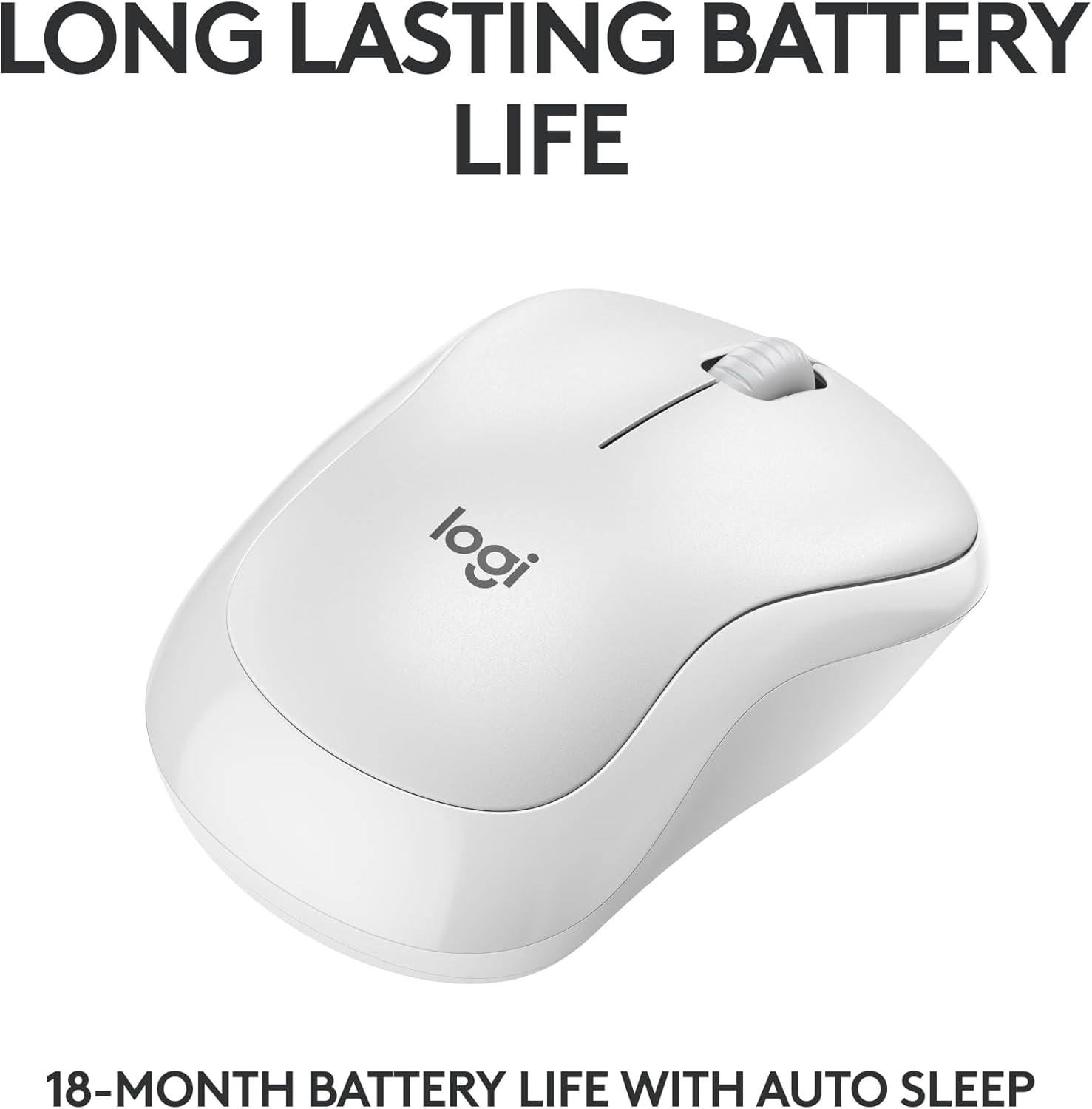 M240 Silent Bluetooth Mouse, Wireless, Compact, Portable, Smooth Tracking, 18-Month Battery, for Windows, macOS, ChromeOS, Compatible with PC, Mac, Laptop, Tablets - Off White
