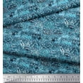 thumbnail image 3 of Soimoi Blue Rayon Fabric Leopard,Snake & Wild Skin Decor Fabric Printed BTY 56 Inch Wide, 3 of 3