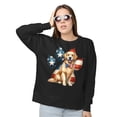 thumbnail image 2 of Patriotic Golden Retriever 4th of July Independence Paws Sweatshirt Unisex Merch Goldens Dog Lover Gifts Idea - 02010, 2 of 6