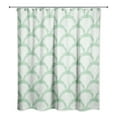 thumbnail image 2 of Creative Products Green Scallops 71x74 Shower Curtain, 2 of 2