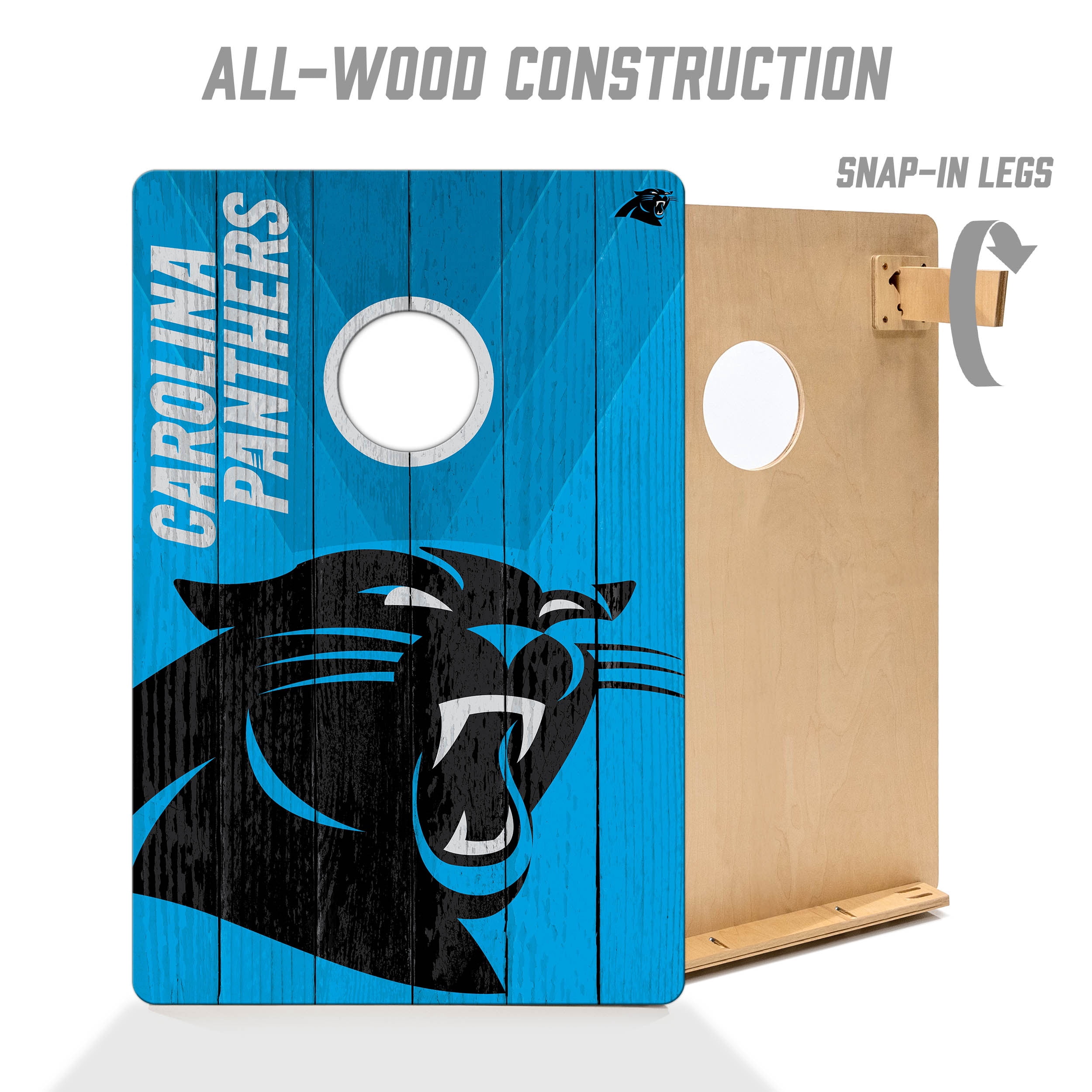 YouTheFan NFL Carolina Panthers 2' x 3' Cornhole Game No Bags