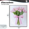 thumbnail image 4 of Stupell Industries Cottage Soft Pink Tulips with Ribbon Gray Framed Giclee Art, 16 x 20, by The Prints Vibe, 4 of 8
