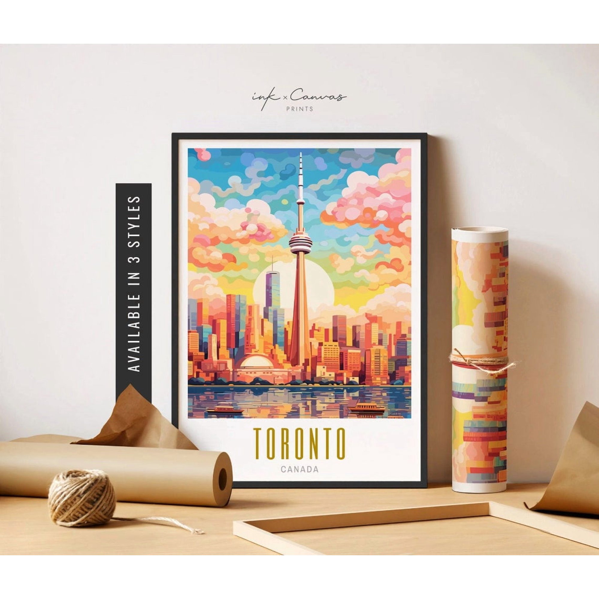 Toronto Skyline Canada Wall Decor