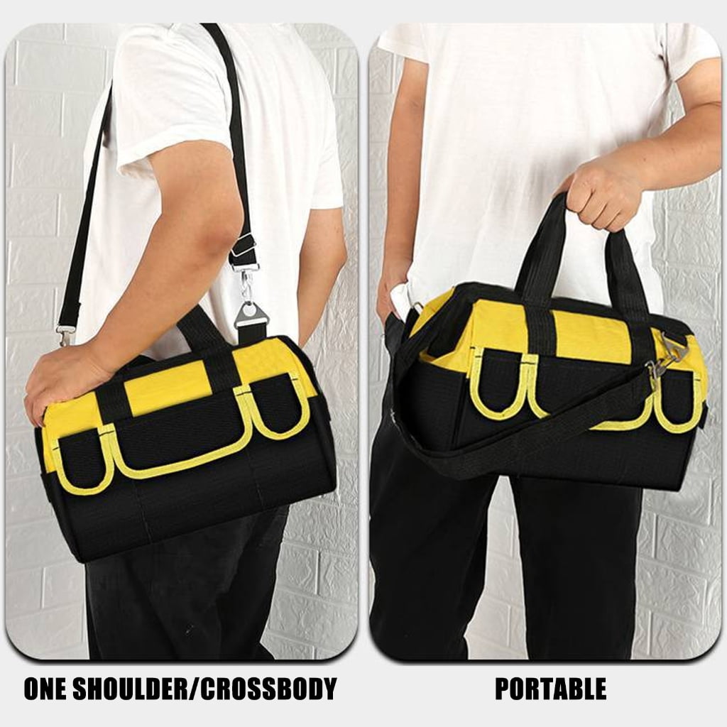 Professional Tool Bag Waterproof Canvas Tool Bag Heavy Duty Tool Bag for Technicians DIY Enthusiasts & Home Repairers