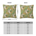 thumbnail image 3 of Rateoe Snake And Floral Pattern Throw Pillow Cover Premium Pillow Stuffer Sham Square for Decorative Cushion Bed Couch Sofa(Pillow insert not included), 3 of 8