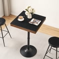 thumbnail image 5 of HOOBRO Bar Table, Pub Table,Bar Table with Sliding Tabletop and Storage Drawer, Counter Height Dining Table with Storage Drawer, for Kitchen,Balcony, Bar, Small Places, Black and Walnut BH06BT01, 5 of 11