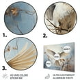 thumbnail image 3 of Designart "Elegant Feathers III" Animals Bird Metal Wall Art Prints, 3 of 5