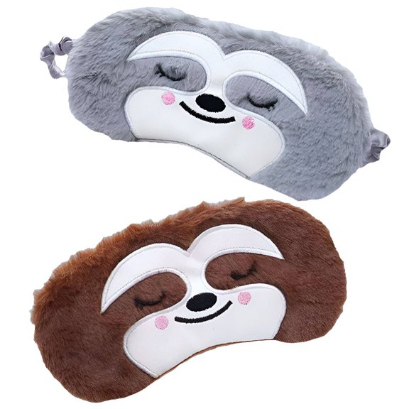 TELOLY 2Pcs Eye Covers for Sleeping,Wide Fit Enhances Light Block Eye Covers for Sleeping,Feather Soft Touch Suits Delicate Skin Sleep Mask for Kids,Color Mixing1
