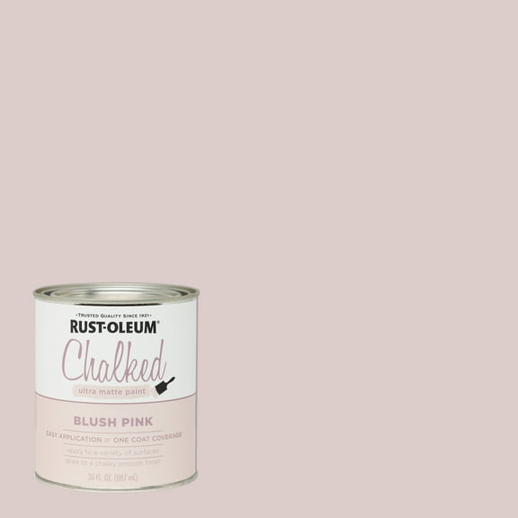 2 Pack, Blush Pink, Rust-Oleum Chalked Ultra Matte Interior Paint, 30 oz