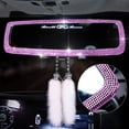 thumbnail image 3 of Bling Rhinestone espejo retrovisor del coche cristal espejo retrovisor del coche Bling Auto Interior Accesorios, 3 of 8