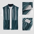 thumbnail image 2 of Men's Tank Top Nylon Spandex Mesh Sun Protection Shirt Quick Dry UPF 50+ Athletic Sleeveless Fishing Outdoor Hiking Gym Workout Casual | Zenithor,Blue 2XL, 2 of 9
