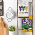 thumbnail image 4 of Let''s Get Cray Elegant Stripes Mardi Gras Lobster Kitchen Towels Dish Towels, 18x26 Inch Seasonal Decoration Hand Towels Set of 2, 4 of 6