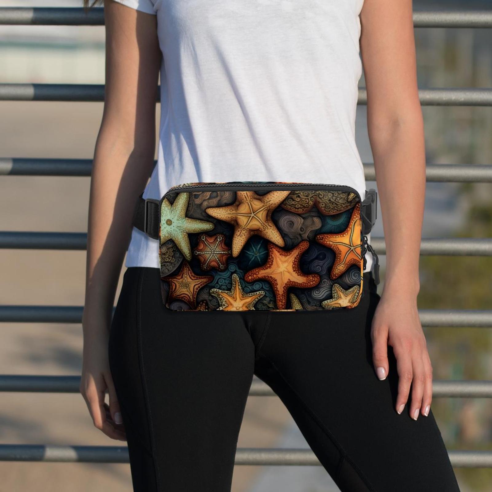 Starfish Adjustable Lightweight Unisex Waist Bag Running Belt with Extension Strap Money Belt Holder