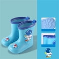 thumbnail image 2 of Otqutp Kids Rain Boots Lightweight Non Slip Cartoon Water Shoes Toddlers Waterproof Mid Calf Boots Boys Girls Outdoor Rain Boots, 2 of 5