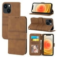 thumbnail image 1 of For Iphone 14 Embossed Striped Magnetic Case (Brown), iPhone 14, 1 of 6