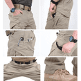 thumbnail image 5 of Men'S Hiking Tactical Pants Lightweight Cotton Outdoor Military Combat Cargo Trousers,Tactical Waterproof Pants, Men'S Stretch Hiking Work Cargo With Multi Pockets Khaki XL, 5 of 6