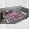 thumbnail image 6 of Anime Soft Flannel Fleece Throw Blanket, Kitty Doodles Emotions Funny Animal Lover Theme Japanese Art Print, Cozy Plush for Indoor and Outdoor Use, 70" x 90", Purple Pink Blue, by Ambesonne, 6 of 6