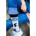 thumbnail image 3 of Every Kitty Was Kung-Fu Fighting Socks Funny Cat Mom Novelty Crazy Saying Gift (Multi) - Mens (9-11), 3 of 8