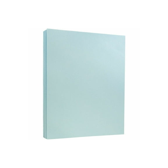 JAM PAPER 8.5" x 11" Vellum Bristol Cardstock 110lb Blue 100/pack  (216916789G)