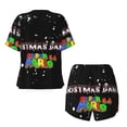 thumbnail image 5 of Lsque Mario Women's Short-Sleeved Pajama Set - 2 Piece Soft and Lightweight Sleepwear Set-Small, 5 of 9