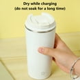 thumbnail image 3 of Fully Automatic Mixing Cup - Wireless Charging Magnetic Stirring Coffee Cup, 400ml Portable Self Stirring Mug for Coffee, Tea, and Beverages, 3 of 4