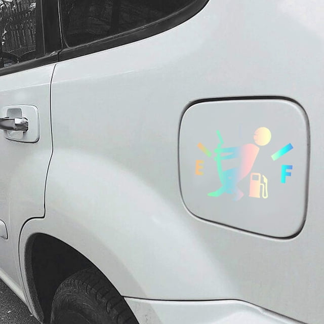Funny Car Stickers High Gas Consumption Decal Fuel Gage Empty Stickers Fit Car, Trucks, Motorcycle, SUV,Multicolour