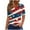 H-Multicolor, variant on Red White and Blue T Shirts Red White and Blue T Shirt Women American Flag Womens Shirts Womens Red White and Blue Tops Womens Patriotic Tees Fashion Casual Printed Short Sleeves V-Neck Blouse