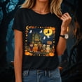 thumbnail image 2 of Ahadesign Women Oversized Tshirt Halloween Shirts Womens Witch Tshirts They Missed One Shirt Spooky Tee Tops (Black,L), 2 of 9
