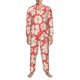 thumbnail image 3 of Balery Beige Flowers Pijama para Hombre de Dos Piezas con Manga Larga, Conjunto de Dormir y Descanso Suave con Bolsillos-XX-Large, 3 of 7