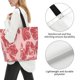 thumbnail image 3 of Fotbe Red Meat Bolsa Tote Estética de Lona con Estampado para Mujer - Bolsa Reutilizable de Hombro Casual para Vacaciones, Compras, Trabajo y Gimnasio, 3 of 8