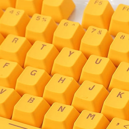 NUZYZ 106 Keys PBT Solid Color Backlight Keycaps Replacement for Mechanical Keyboard