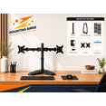 thumbnail image 5 of Mounting Binge Dual Monitor Mount 13–32", Full Motion Articulating Arm, Heavy Duty VESA, Tilt, Swivel & Rotation, Desk Clamp, 5 of 15