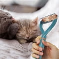 thumbnail image 3 of Cepillo suave y pequeño para el aseo, para eliminar el pelo muerto y el exceso de pelo; peine ligero para gatos y perros; cepillo alisador de fácil limpieza para uso doméstico, 3 of 7
