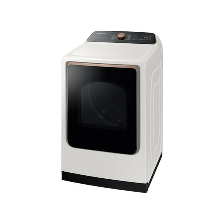 Samsung - 7.4 Cu. Ft. Smart Electric Dryer with Steam Sanitize+ - Ivory