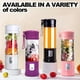 thumbnail image 5 of Licuadora portátil, taza de jugo de viaje USB, máquina mezcladora de alimentos para bebés, licuadora personal con 6 cuchillas actualizadas con potente motor, batería recargable de 4000 mAh, botella de, 5 of 5