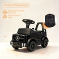 thumbnail image 3 of HEIMILI Kids Push Car, Licensed Mercedes-Benz Unimog,Toddler Ride On Toy with Anti-Slip Wheels & Safety Bumper Guards, Foot to Floor Toy for Indoor & Outdoor,Black, 3 of 7