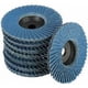 thumbnail image 1 of Juego de 8 discos abrasivos de láminas, Discos abrasivos de láminas, ? 76 mm x 10 mm Grano 40/60/80/120, para metal, acero y madera, recubierto con discos de láminas Discos abrasivos, azul, 1 of 1