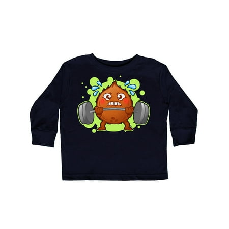

Inktastic Weightlifting Gift Funny Coconut Lifter Gift Toddler Boy or Toddler Girl Long Sleeve T-Shirt