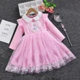 thumbnail image 3 of Disney 2-10Y Frozen Snow Queen Elsa Princesa Vestido Niñas Primavera Otoño Ropa Niños Manga Larga Para Fiesta Infantil Vestido Elsa, 3 of 5
