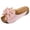 Pink, variant on Rokment Womens Bow Orthopedic Platform Wedge Dress Slides Sandals 2026 Beach Summer Boho Bridal Leather Bowknot Open Toe Arch Support Casual Walking Backless Slippers Black Size 6
