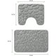 thumbnail image 2 of 2 alfombrillas de baño de espuma viscoelástica antideslizantes y absorbentes, 80 x 50 cm y 50 x 40 cm, contorno de inodoro en forma de U, lavable a máquina, secado rápido (gris) esquí esquí Gafas de esquí, 2 of 5