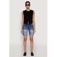 thumbnail image 2 of Womens WAX Fixed Cuff Denim Bermuda Shorts, 2 of 5