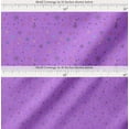 thumbnail image 2 of Soimoi Purple Cotton Cambric Fabric Snow Flakes & Star Print Fabric by the Yard 56 Inch Wide, 2 of 7
