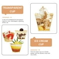 thumbnail image 4 of Gold Powder Dessert Cup Sundae Cups Clear Plastic Cheesecakes Mini, 4 of 6