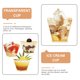 thumbnail image 2 of ColoMX 1 Conjunto de tazas de pudín desechables Helado Cúpulas de plástico Postre de la fiesta, 2 of 8